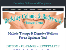 Tablet Screenshot of berkeleycolonic.com